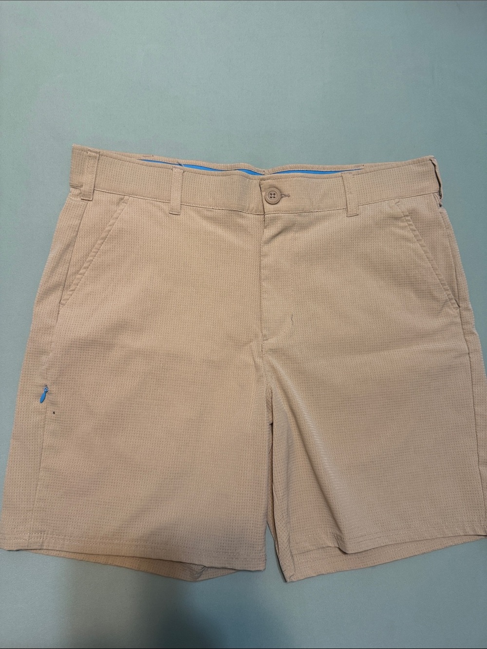 Men's Flat-Front Performance Shorts in Sand